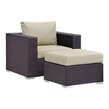 Poltrona Com Pufe Design