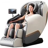 Poltrona De Massagem Dubai Tech Gravidade Zero Moderno Couro Sintético Cinza Cadeira De Massagem Relaxar Massagem Aquecimento Espuma Plástico