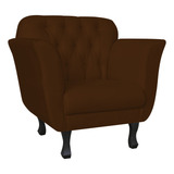 Poltrona Decorativa Dalia Suede