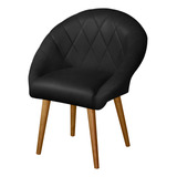 Poltrona Decorativa Estofada Bea Classica Courino Pu