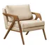 Poltrona Decorativa Mona Linho Bege 02 Paula Flex
