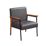 Poltrona Decorativa Trindade Estilo Industrial Sanna Decor Em Veludo Veludo Cinza Escuro 