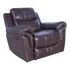 Poltrona Do Papai Reclinavel Couro P u  Marrom   Norfolk