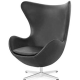 Poltrona Egg Em Suede