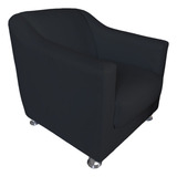 Poltrona Infantil Tillinha Suede Preto Majú Interiores