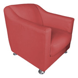 Poltrona Infantil Tillinha Suede Vermelho Majú Interiores