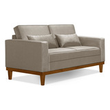 Poltrona Living 1 58 C base Madeira Veludo Cores