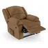 Poltrona Reclina Pietra Power Elétrica Massagem Pu Caramelo Cor Marrom