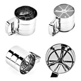 Polvilhador Inox Gatilho Confeitaria Massas Farinhas Açúcar