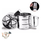 Polvilhador Peneira Em Inox C Gatilho Para Farinhas Açúcar