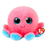Polvo De Pelúcia Ty Sheldon Rosa Infantil 16cm Beanie Boos