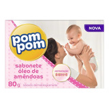 Pom Pom Óleo De Amêndoas Sabão Em Barra De 80 G