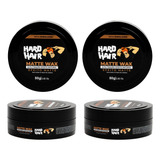 Pomada Cera Efeito Seco Matte Wax Hard Hair 80g Kit C 02uni