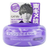 Pomada Cera Gatsby Moving Rubber Wild Shake 80g Roxo