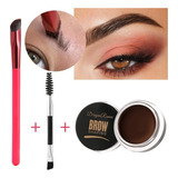 Pomada Sobrancelha Brow Shaping Pincel Escovinha Cor 03 Dark Brown