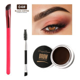 Pomada Sobrancelha Brow Shaping Pincel Escovinha Cor 04 black Coffee