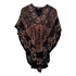 Ponche/bata Indiana Estilo Kaftan Bordado Boho Hippie Stone