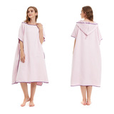 Poncho Adulto Microfibra Poncho De Banho Com Capuz Feminin