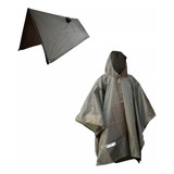 Poncho Capa De Chuva Capuz Lona