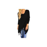 Poncho De Lã Em Tricot Com Franja E Botoes