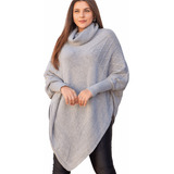 Poncho Em Trico Blusa