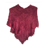 Poncho Feminino Bordô Inverno Melhor