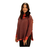 Poncho Feminino Elegante Casual