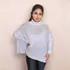 Poncho Feminino Gola Alta Blusa Túnica Moda Tricot Premium
