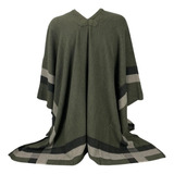 Poncho Gaúcho De Lã Unissex Longo Sem Manga Invenro