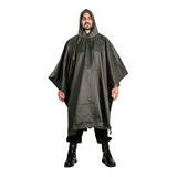 Poncho Impermeável Militar Capa De Chuva Resistente