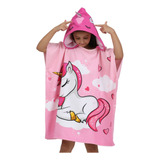 Poncho Infantil Atoalhado Roupão Banho Praia