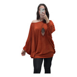 Poncho Lãzinha Feminino Adulto Gola Canoa