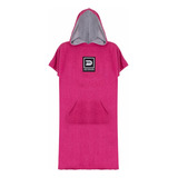 Poncho Roupão Kids Infantil Toalha Surf Praia Natação Pink