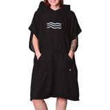 Poncho Toalha Roupão Surf Natação Praia Com Capuz Atoalhado