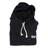 Poncho Toalha Surf Soulfins Preto