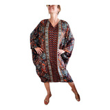 Poncho Vestido Indiano Em