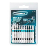 Ponta Bit Fenda 50mm Sl5 1 4 Phillips 10 Peças Aço Imantado