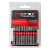 Ponta Bits Ph3 50mm Ponteira Philips Antiderrapante 10 Peças