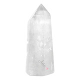 Ponta De Cristal Transparente Pedra Quartzo Geradora 100g