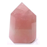 Ponta De Pedra Cristal De Quartzo Rosa Qual a 7cm Feng Shui