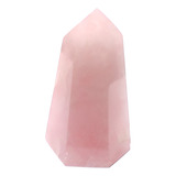 Ponta De Pedra Cristal De Quartzo Rosa Qualidade 7 5cm 122g