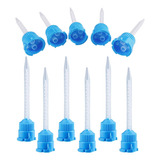 Ponta Misturadora 1 1 Azul Odontológica Kit Com 100 Unidades
