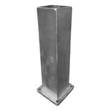 Pontalete Chumbador 20cm Alumínio Tubo Quadrado Guarda Corpo