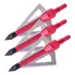 Pontas Caça Flechas Setas Vixion B13 C/ 3 Pcs Arco Besta Cor Vermelho