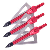 Pontas Caça Flechas Setas Vixion B13 C 3 Pcs Arco Besta Cor Vermelho