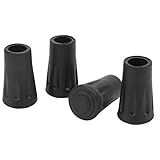 Pontas De Vara De Caminhada 12 Mm 0 5 Pol Antiderrapante Fácil De Instalar 4 Protetores De Ponta Para Bastões De Trekking