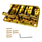 Ponte Fixa P Contra Baixo 4 Cordas Vintage Dourado Ronsani