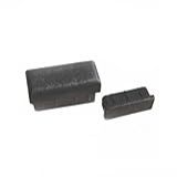 Ponteira Cadeira Retangular Preto Interno 16mm X 16mm P J 53041900045