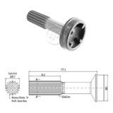 Ponteira Deslizante Cardan Mb 710 4x2 1994 1995 1996 1997 Zm