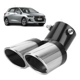 Ponteira Dupla Escapamento Esportivo Gm Onix Turbo Novo
